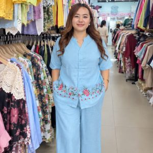 রেডিমেট 2pc (জামা,প্যান্ট) [SKY BLUE- 5]
