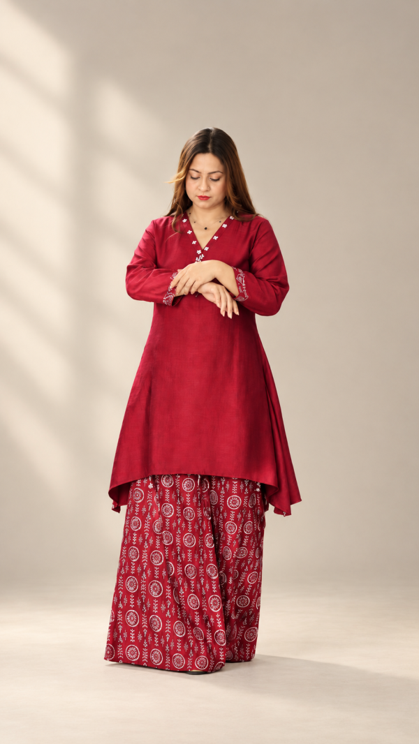 Readymade 2piece ( Red Prado )